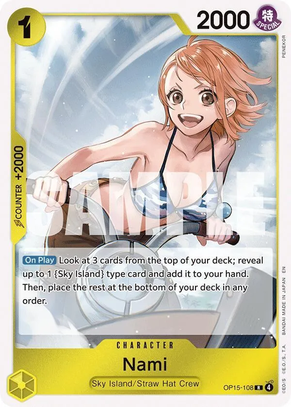 Nami (OP15-108) — Adventure on Kami's Island — One Piece Card Game