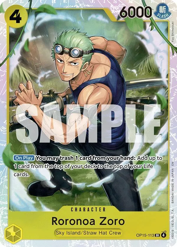 Roronoa Zoro (OP15-113) — Adventure on Kami's Island — One Piece Card Game