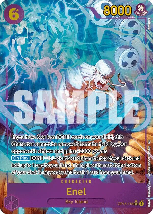 Enel (OP15-118) (Alternate Art) — Adventure on Kami's Island — One Piece Card Game