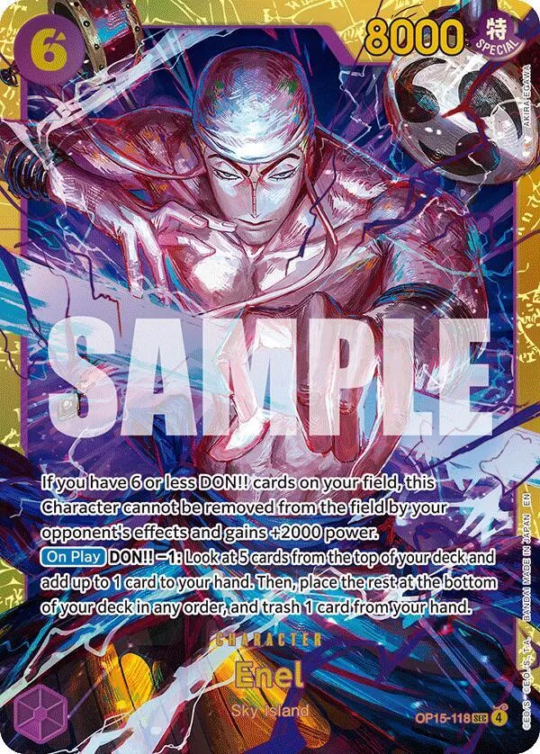 Enel (OP15-118) — Adventure on Kami's Island — One Piece Card Game