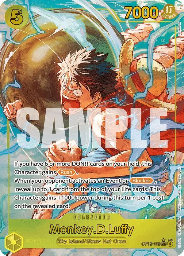 Monkey.D.Luffy (OP15-119) (Alternate Art) — Adventure on Kami's Island — One Piece Card Game