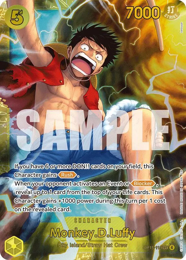 Monkey.D.Luffy (OP15-119) — Adventure on Kami's Island — One Piece Card Game