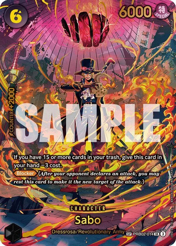 Sabo (PRB02-014) (SP) — Adventure on Kami's Island — One Piece Card Game