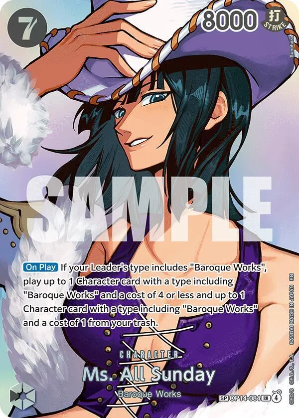 Ms. All Sunday (SP) — The Time of Battle — One Piece Card Game