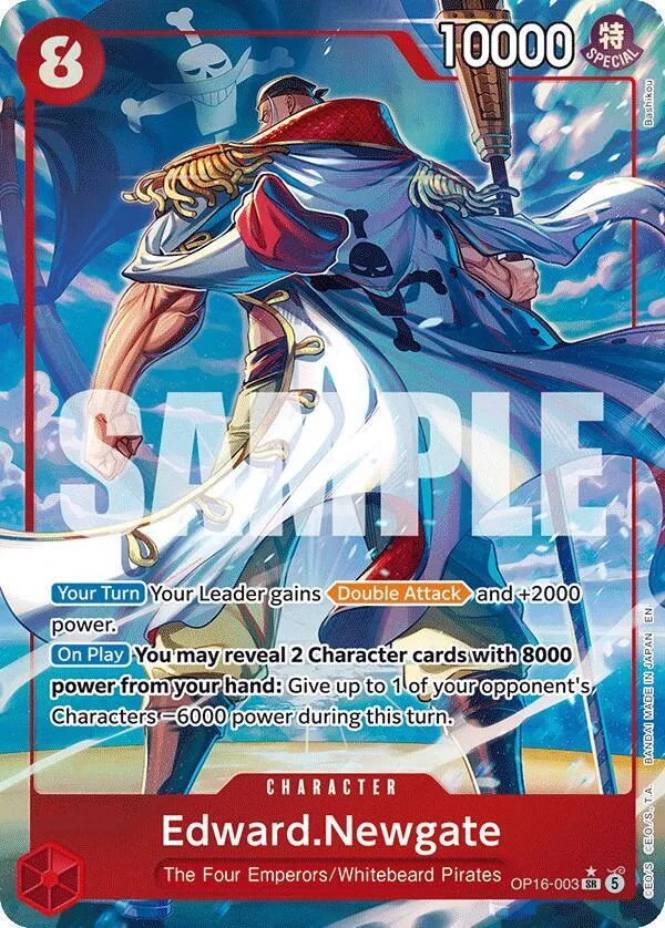 Edward.Newgate (Alternate Art) — The Time of Battle — One Piece Card Game