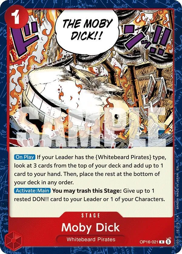 Moby Dick (OP16-021) — The Time of Battle — One Piece Card Game