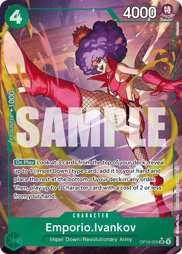 Emporio.Ivankov (026) (Alternate Art) — The Time of Battle — One Piece Card Game