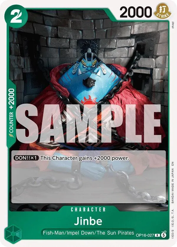 Jinbe (027) — The Time of Battle — One Piece Card Game