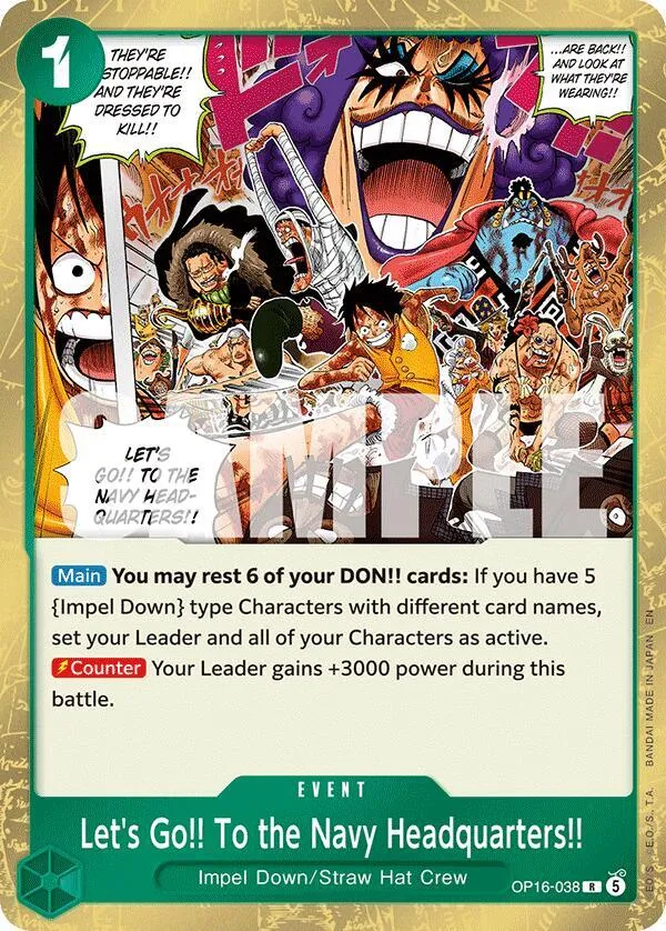 Let's Go!! To the Navy Headquarters.. — The Time of Battle — One Piece Card Game