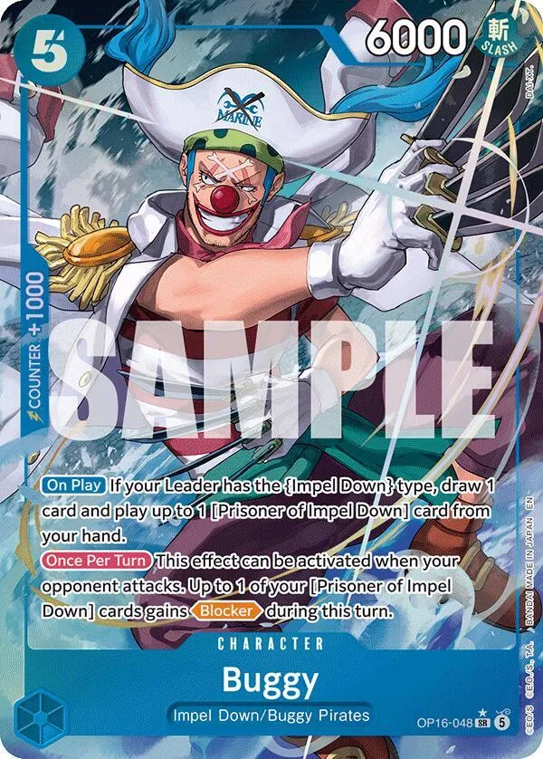 Buggy (048) (Alternate Art) — The Time of Battle — One Piece Card Game