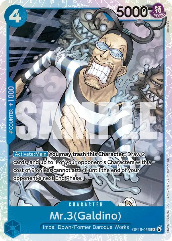 Mr.3(Galdino) (056) — The Time of Battle — One Piece Card Game