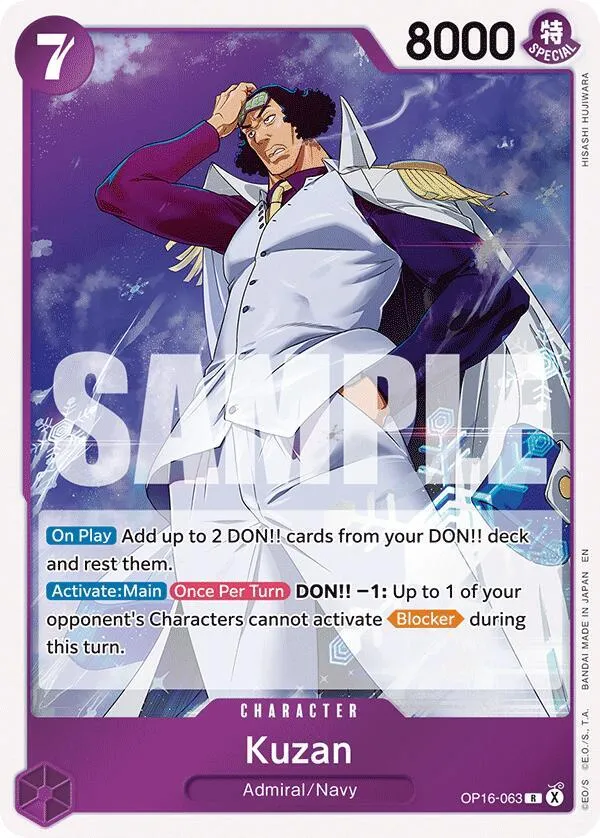 Kuzan — The Time of Battle — One Piece Card Game