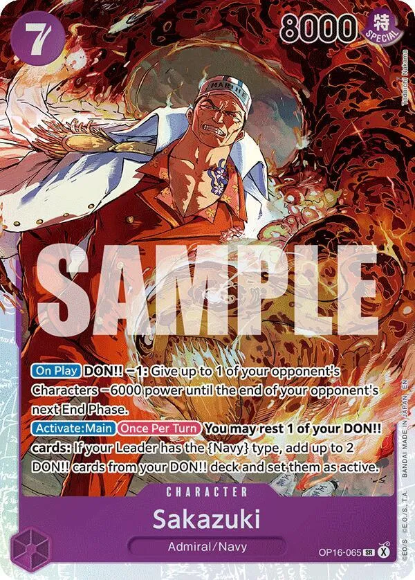 Sakazuki from The Time of Battle - One Piece Card Game