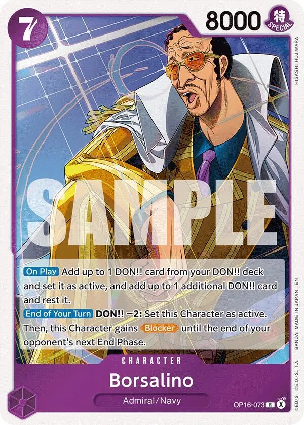 Borsalino — The Time of Battle — One Piece Card Game