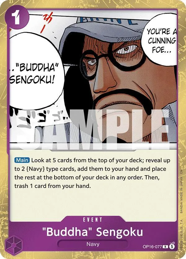 "Buddha" Sengoku — The Time of Battle — One Piece Card Game