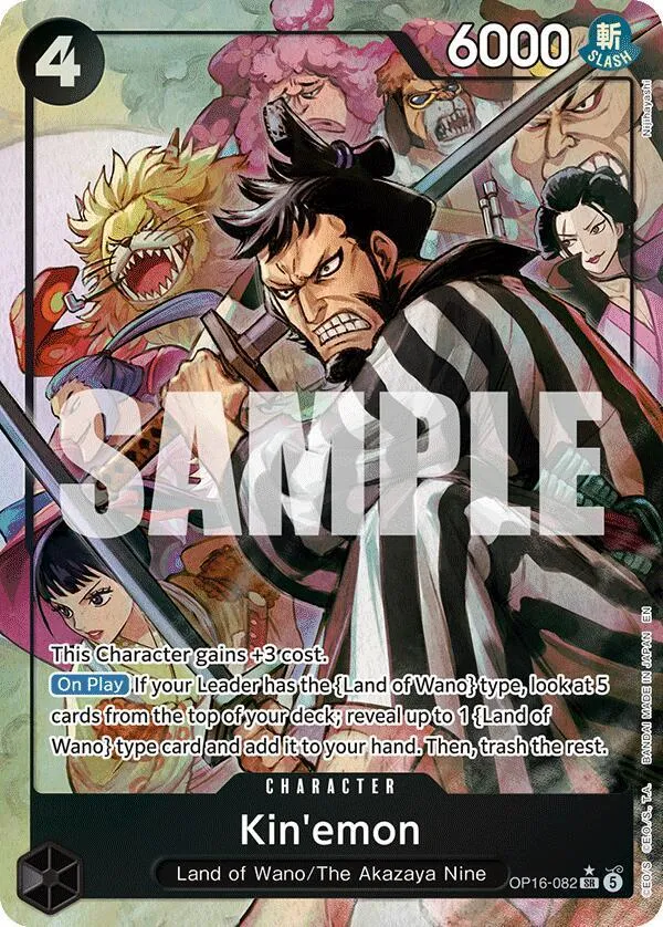 Kin'emon (Alternate Art) — The Time of Battle — One Piece Card Game