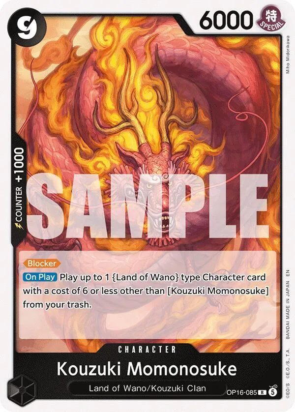 Kouzuki Momonosuke (085) — The Time of Battle — One Piece Card Game