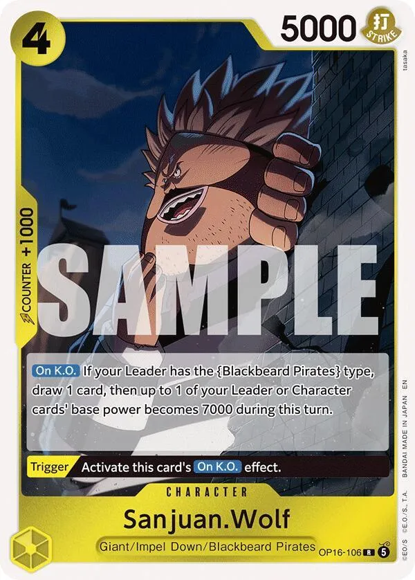 Sanjuan.Wolf — The Time of Battle — One Piece Card Game