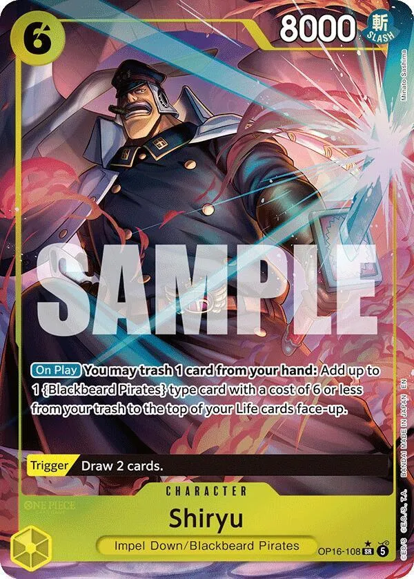 Shiryu (Full Art) — The Time of Battle — One Piece Card Game