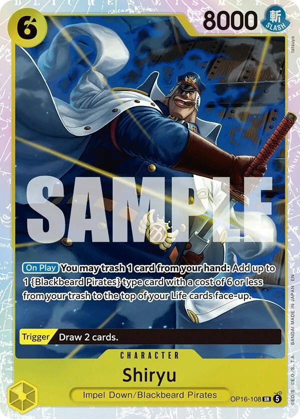 Shiryu — The Time of Battle — One Piece Card Game