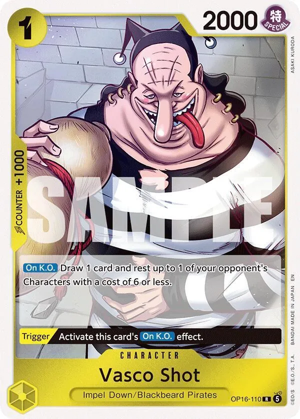 Vasco Shot — The Time of Battle — One Piece Card Game