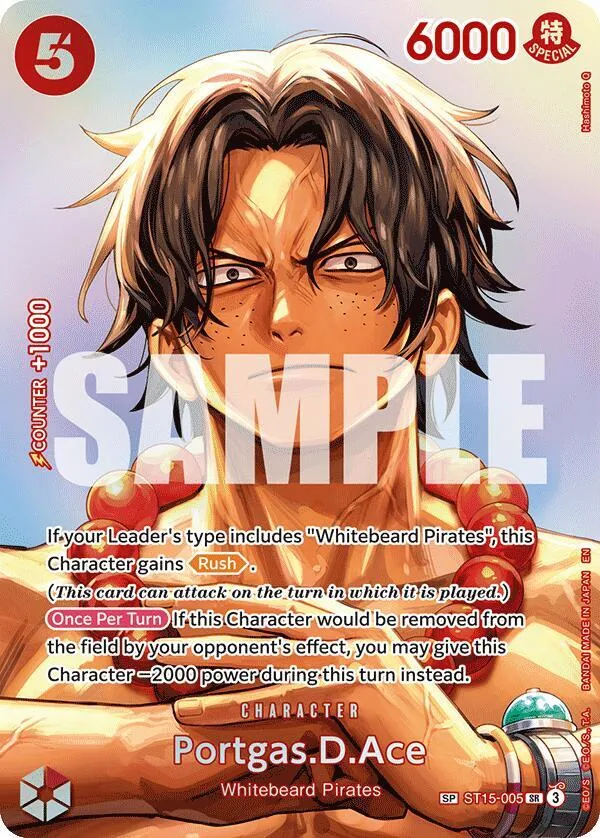 Portgas.D.Ace (SP) — The Time of Battle — One Piece Card Game