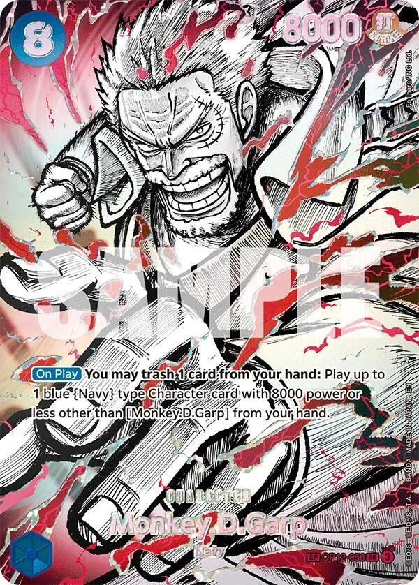 Monkey.D.Garp (OP12-056) (SP) — The World's Strongest Warriors — One Piece Card Game