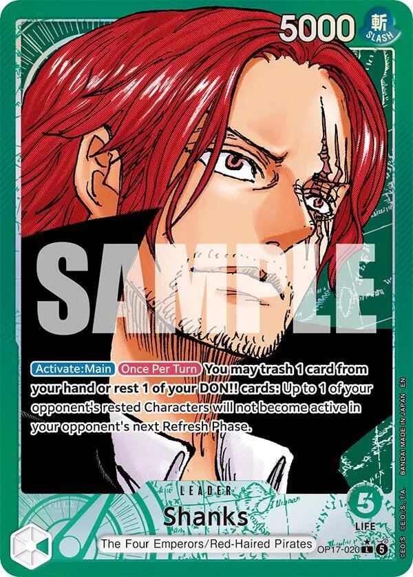 Shanks (020) (Alternate Art) from The World's Strongest Warriors - One Piece Card Game