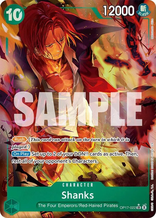 Shanks (022) (Alternate Art) — The World's Strongest Warriors — One Piece Card Game