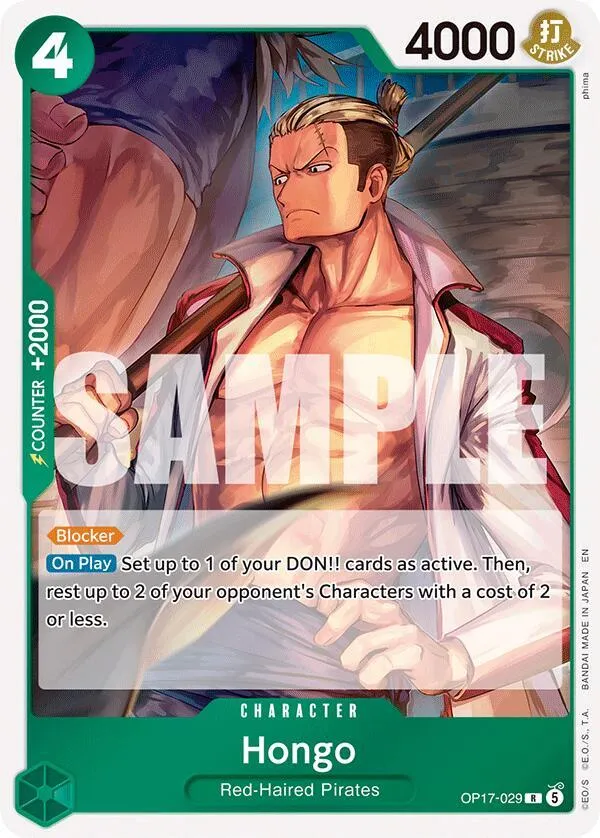 Hongo — The World's Strongest Warriors — One Piece Card Game
