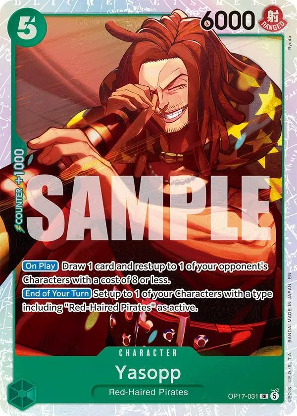 Yasopp (OP17-031) — The World's Strongest Warriors — One Piece Card Game