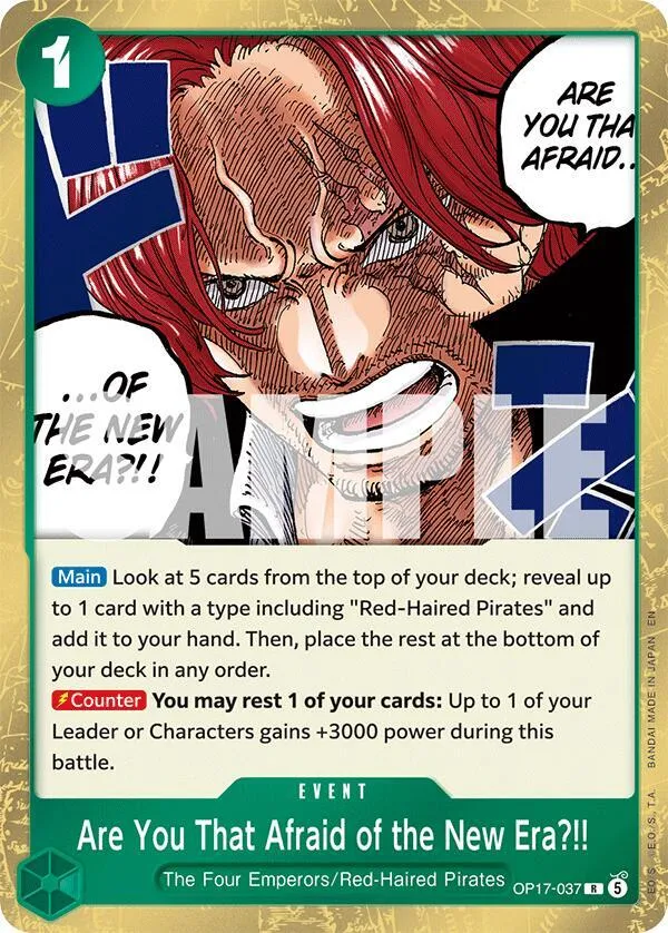 Are You That Afraid of the New Era?! — The World's Strongest Warriors — One Piece Card Game