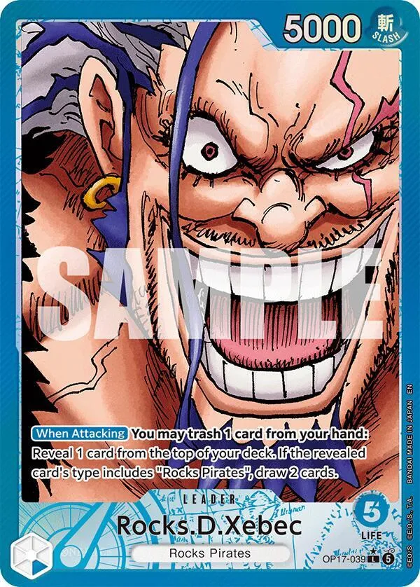 Rocks.D.Xebec (OP17-039) — The World's Strongest Warriors — One Piece Card Game