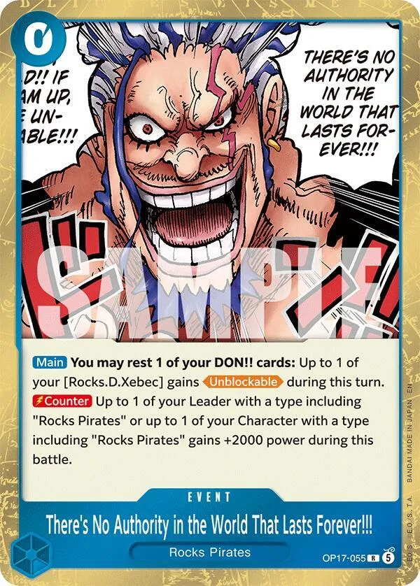 There's No Authority in the World That Lasts Forever!!! — The World's Strongest Warriors — One Piece Card Game
