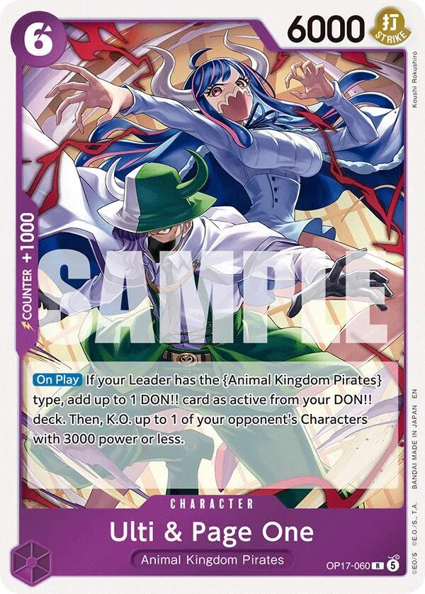 Ulti & Page One — The World's Strongest Warriors — One Piece Card Game