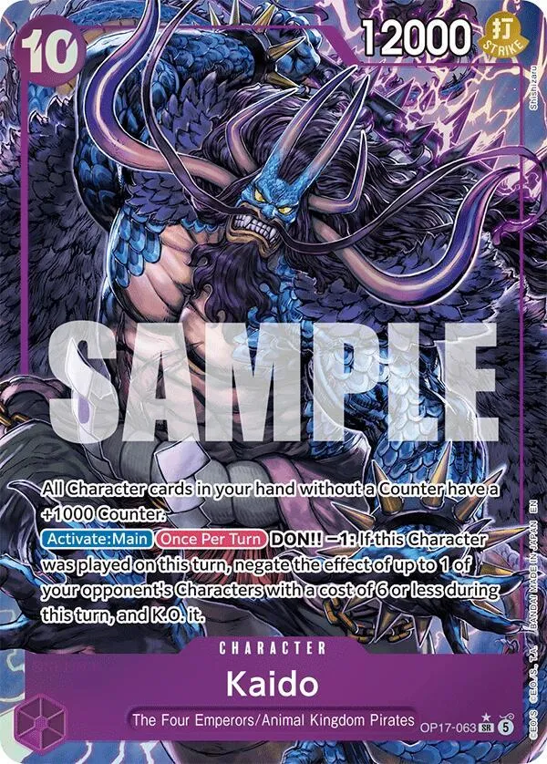 Kaido (OP17-063) — The World's Strongest Warriors — One Piece Card Game
