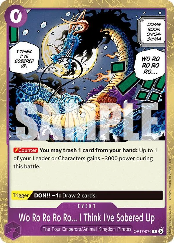 Wo Ro Ro Ro Ro... I Think I've Sobered Up — The World's Strongest Warriors — One Piece Card Game