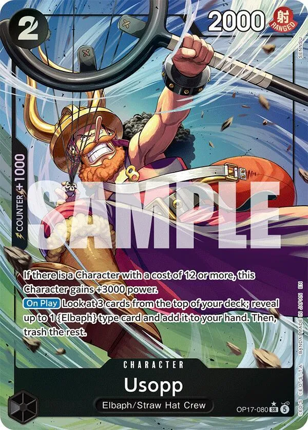 Usopp (Alternate Art) from The World's Strongest Warriors - One Piece Card Game