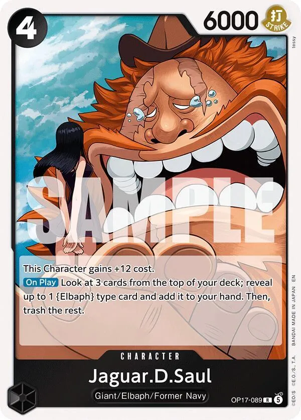 Jaguar.D.Saul — The World's Strongest Warriors — One Piece Card Game