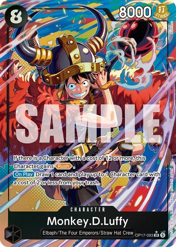 Monkey.D.Luffy (093) (Alternate Art) — The World's Strongest Warriors — One Piece Card Game