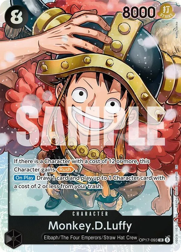 Monkey.D.Luffy (093) from The World's Strongest Warriors - One Piece Card Game