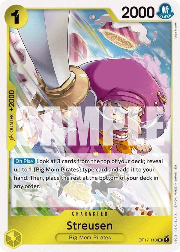 Streusen (113) — The World's Strongest Warriors — One Piece Card Game