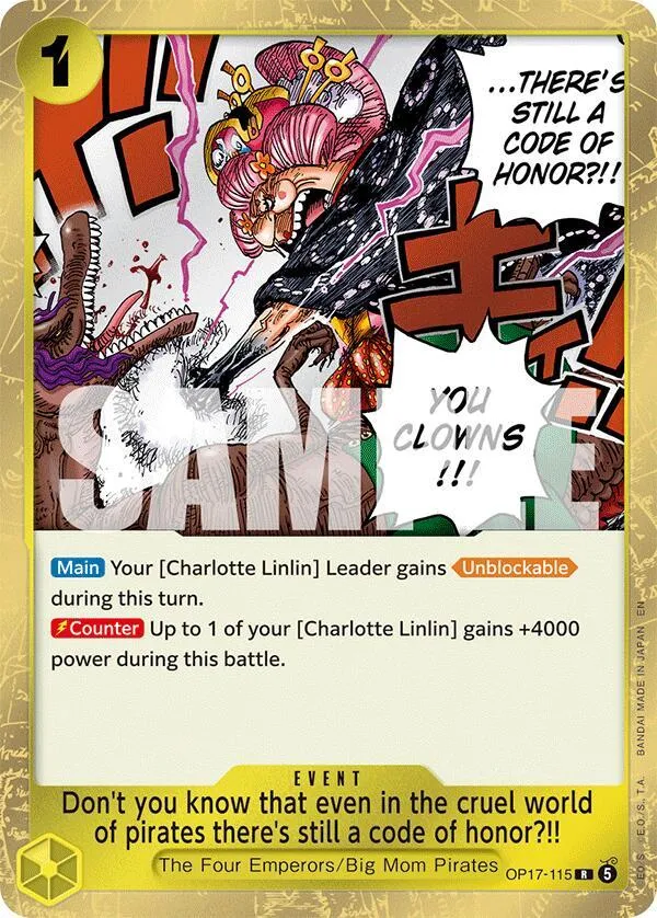 Don't you know that even in the cruel world of pirates there's still a code of honor?!! — The World's Strongest Warriors — One Piece Card Game