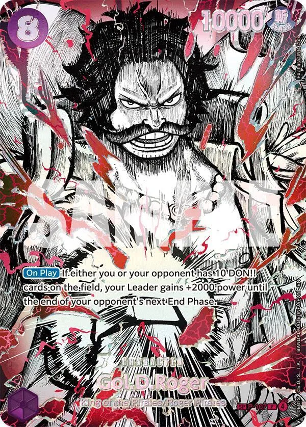 Gol.D.Roger (P-107) (SP) — The World's Strongest Warriors — One Piece Card Game