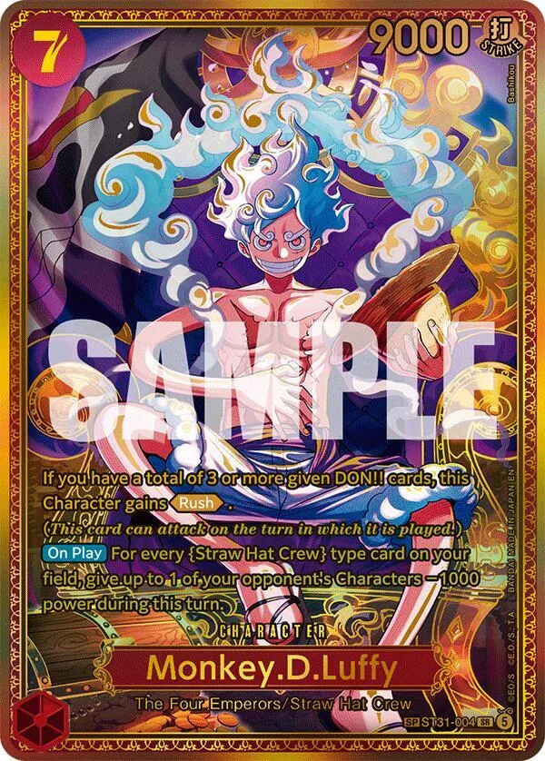 Monkey.D.Luffy (ST31-004) (SP) — The World's Strongest Warriors — One Piece Card Game
