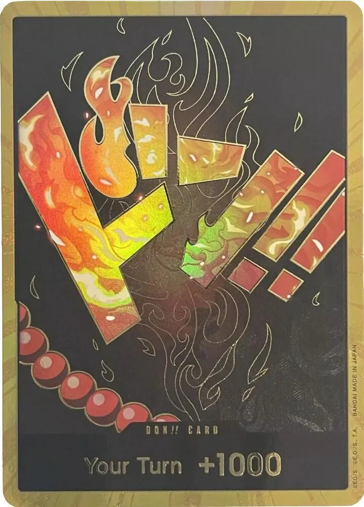 DON!! Card (Ace) (Gold) from Premium Booster -The Best- - One Piece Card Game