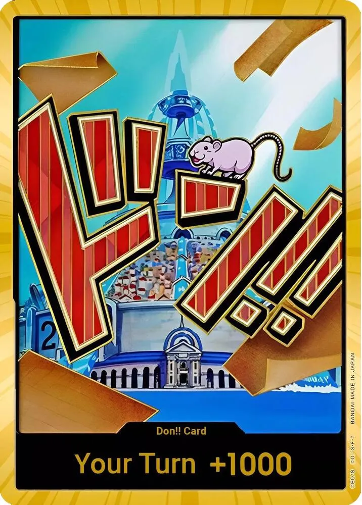 DON!! Card (Iceberg) (Gold) — Premium Booster -The Best- — One Piece Card Game