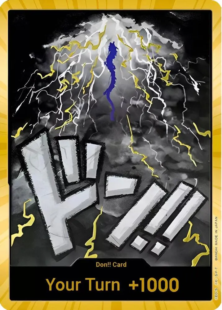 DON!! Card (Kaido) (Gold) — Premium Booster -The Best- — One Piece Card Game