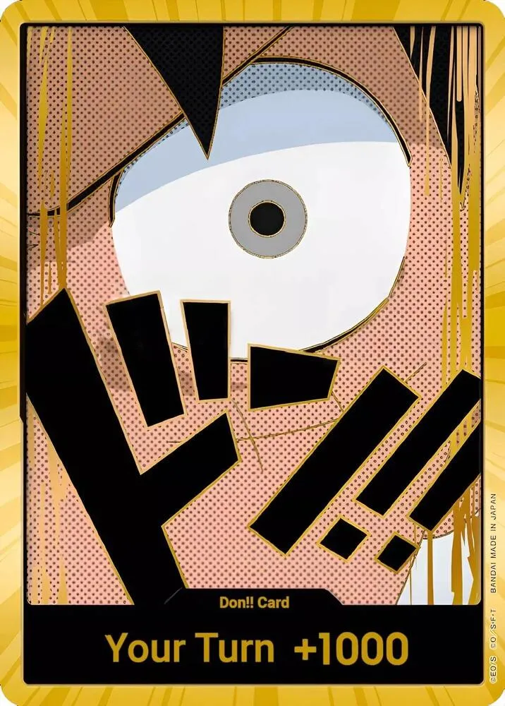 DON!! Card (Luffy) (Gold) — Premium Booster -The Best- — One Piece Card Game