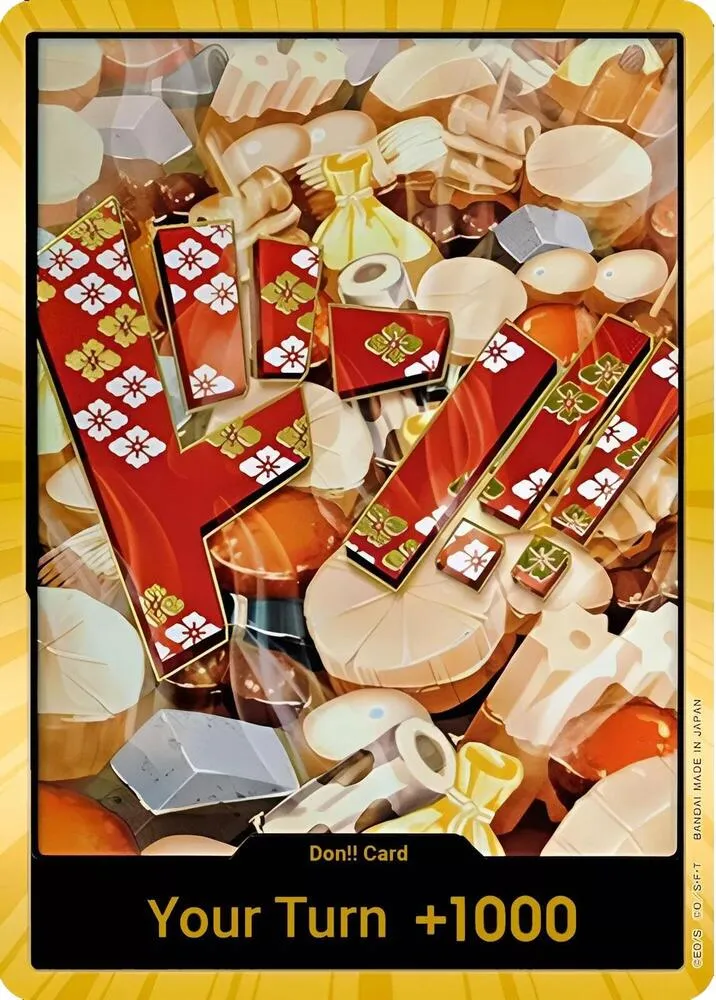 DON!! Card (Oden) (Gold) — Premium Booster -The Best- — One Piece Card Game